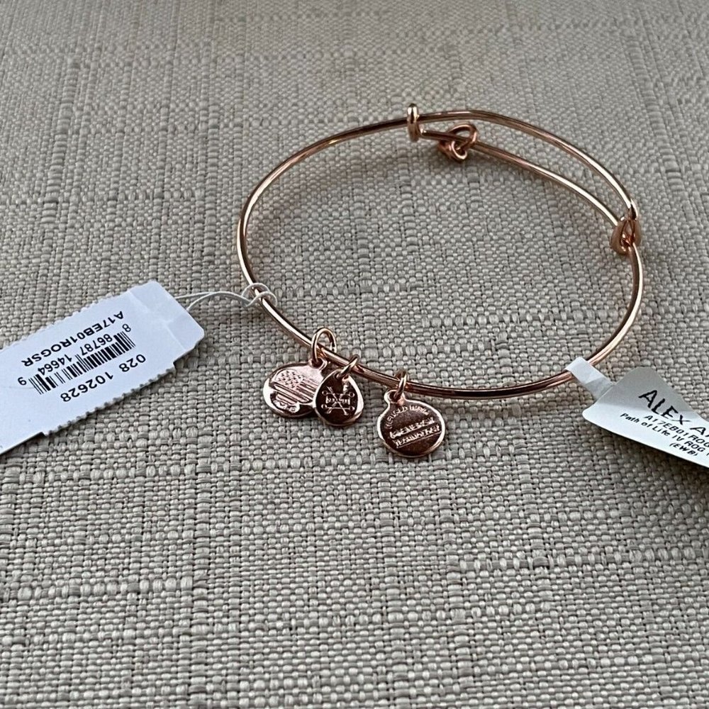 Alex And Ani Women Bracelet Gold Tone Fashion Wristband Jewelry New defect - Picture 4 of 7